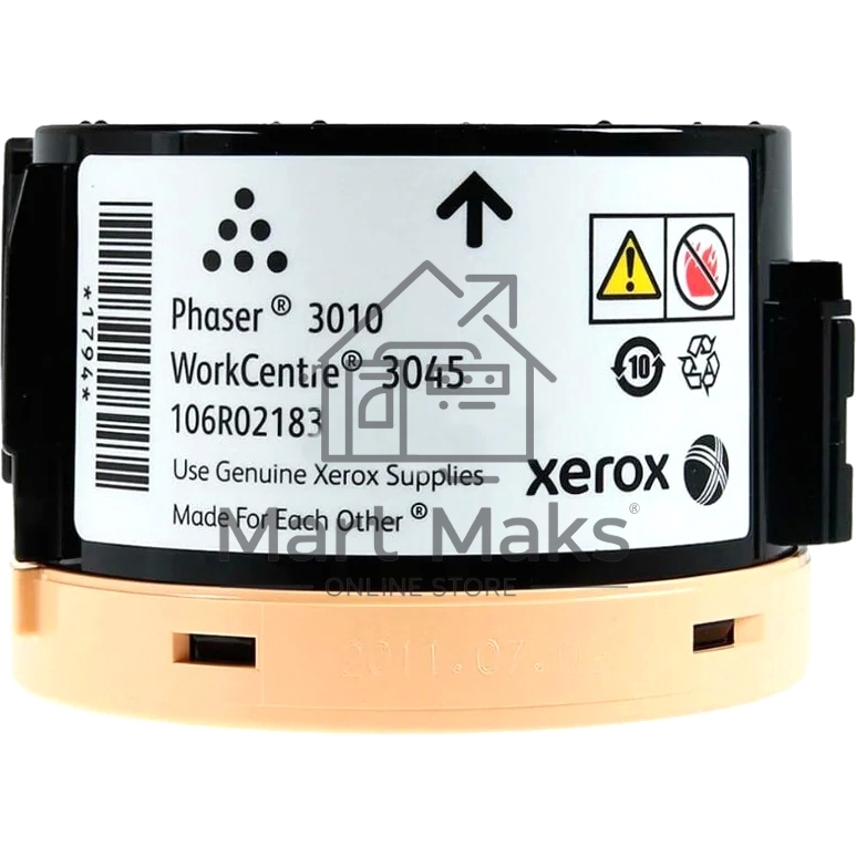 Картридж лазерный Xerox 106R02183 черный для Xerox Ph 3010/WC 3045B 2300 стр.(channels)