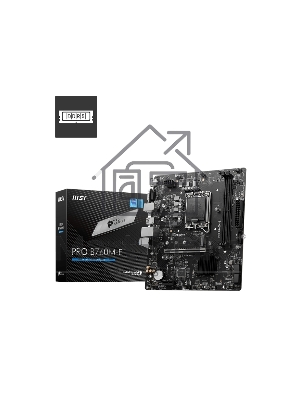 Материнская плата MSI PRO B760M-E, LGA 1700, Intel B760, 2xDDR5, 4xSATA, 1xM.2, 1xPCIe 4.0 x16, 1xPCIe 4.0 x1, 1xHDMI, 1xVGA, 1x1Gb LAN, 2xUSB-A 3.2 Gen 1, 4xUSB-A 2.0, 3x3.5 мм, 7.1, mATX