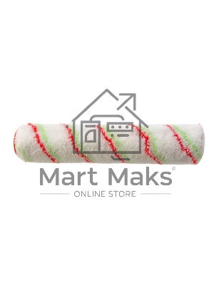 Валик Сибртех  сменный Эмали, 250 мм, ворс 12 мм, D - 36 мм, D ручки - 6 мм, полиамид,полиакрил