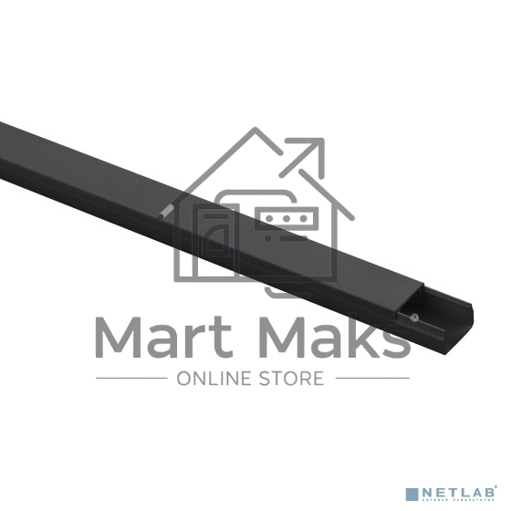 Кабель канал ЭРА Б0061737 KK-B-15-10 15х10 черный, длина 2 м