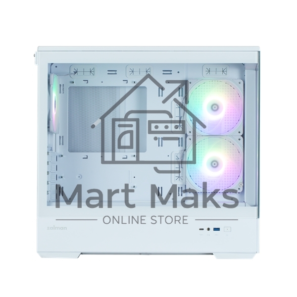 Компьютерный корпус ZALMAN P30 V2, MATX, WHITE, WINDOW, 2x3.5