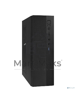 Компьютерный корпус Desktop ExeGate EX291267RUS MI-301U (mATX/mini-ITX, без БП, 1*USB+1*USB 3.0, аудио, черный)
