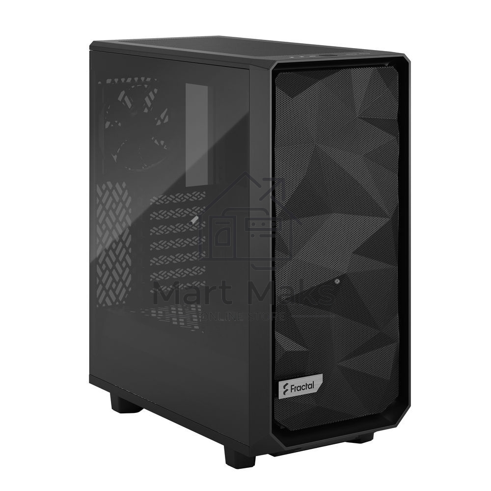 Корпус Fractal Design MESHIFY 2 COMPACT BLACK - TG / ATX, TG / 2x140mm & 1x120mm fans inc. / FD-C-MES2C-03