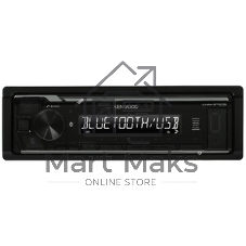 Автомагнитола Kenwood KMM-BT208, 1 DIN, Bluetooth, USB Type-A, AUX, съёмная панель