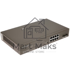 Коммутатор неуправляемый IP-COM G1110P-8-150W Ethernet 8GE+2SFP С 8-Портовым PoE