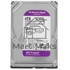 Жесткий диск Western Digital 4TB 5400 Purple Pro Surveillance, Cache 128MB