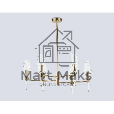 Люстра Ambrella light LH55201/6 BS/CL латунь/прозрачный E14*6 max 40W D660*520