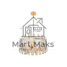 Светильник Ambrella light TR5061/6 GD/CL золото/прозрачный E14/6 max 40W D500*938