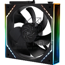 Кулер для корпуса Thermalright TL-M12QR Reverse (124x120x25mm, 4-pin PWM, ARGB, 47.6CFM, 23.2dBA, 1500RPM, черный)