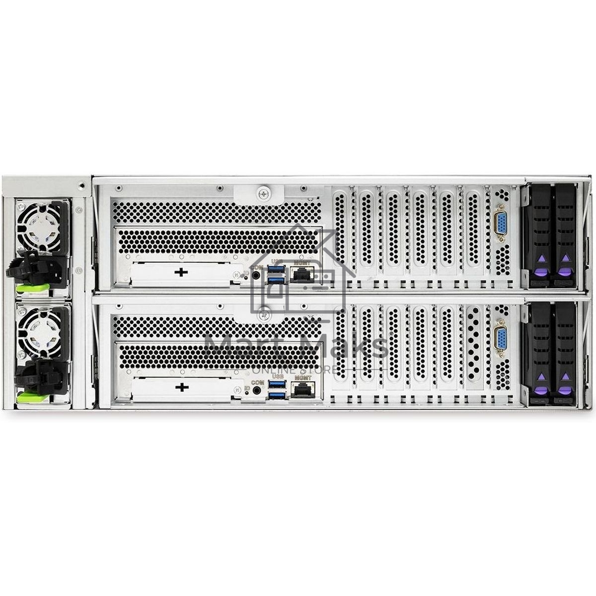 Серверная платформа HA401-TU, 4U 24-bay high availability storage server, 24x 12G SATA/SAS hot-swap 3.5/2.5