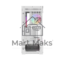 Корпус ПК без блока питания Case SAMA V43 White, Midi-Tower, TG, 6x120mm ARGB, 2xUSB 3.0 + 1xUSB 3.2 Type-C, ATX, mATX, mITX White