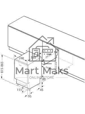 Встраиваемая посудомоечная машина Krona KAMAYA 60 BI, белый, 59.8 см, 14 компл., 44 дБ, класс A+++