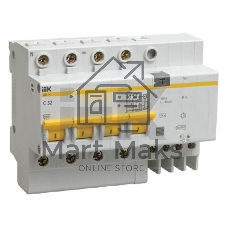 Выключатель автоматический дифференциального тока 4п C 10А 30мА тип AC 4.5кА АД-14 IEK MAD10-4-010-C-030