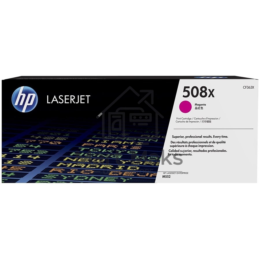 Тонер Картридж HP 508X CF363X пурпурный для HP CLJ M552/M553 (9500стр.)