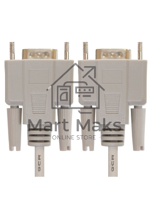 Кабель Greenconnect 1.5m 0-модемный COM линковочный, DB9/DB9 9F/9F, серый, 30 AWG, GCR-51477
