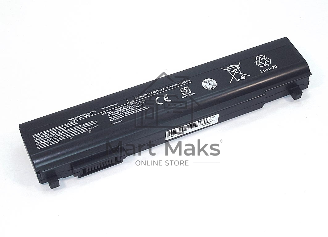 Аккумуляторная батарея для ноутбука Toshiba Portege R30 10.8V 4400mAh OEM черный