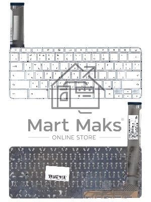 Клавиатура для ноутбука HP Chromebook 14 G3 G4 14-2000 14-ak 14-q белый