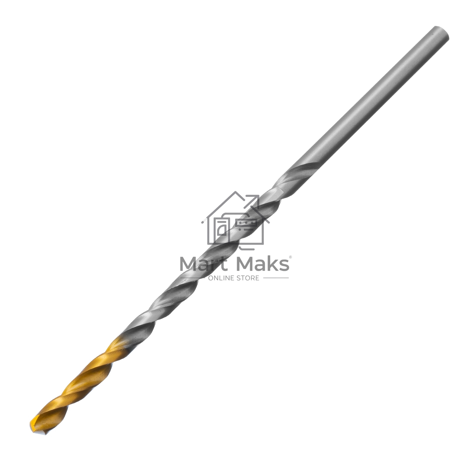 Сверло спиральное по металлу 4,2 х 119 мм, Р6М5, Golden Tip, удлиненное Denzel