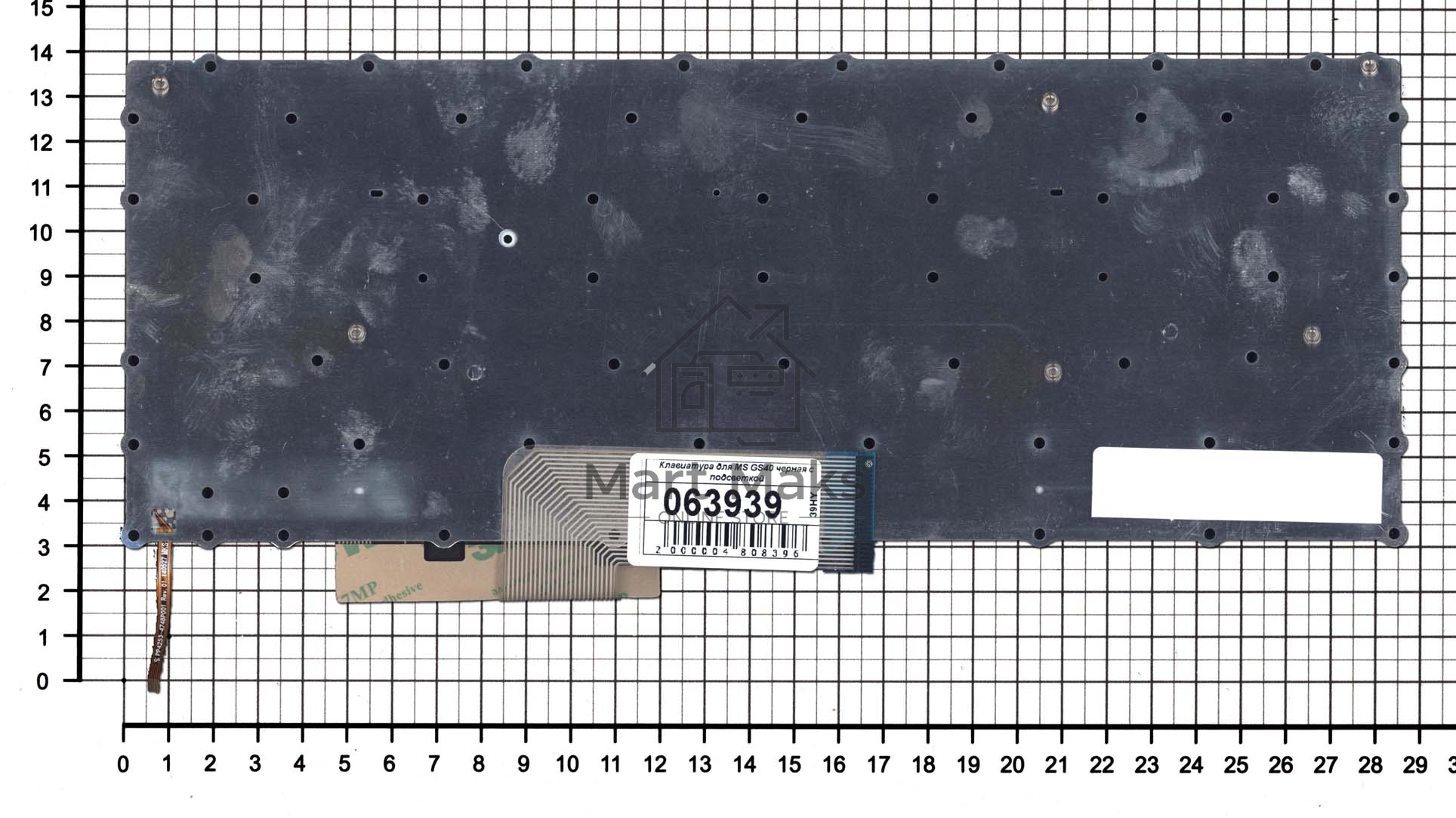 Клавиатура для ноутбука MSI GS32 GS30 GS43 GS40 черная с подсветкой