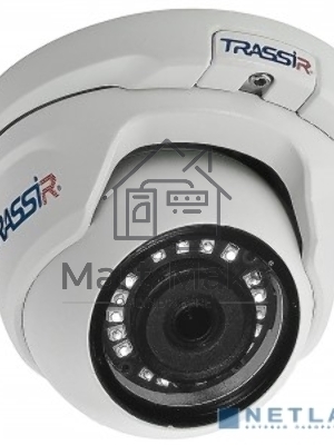 Камера видеонаблюдения IP Trassir TR-D2S5-noPoE v2 3.6-3.6мм цв. корп.:белый
