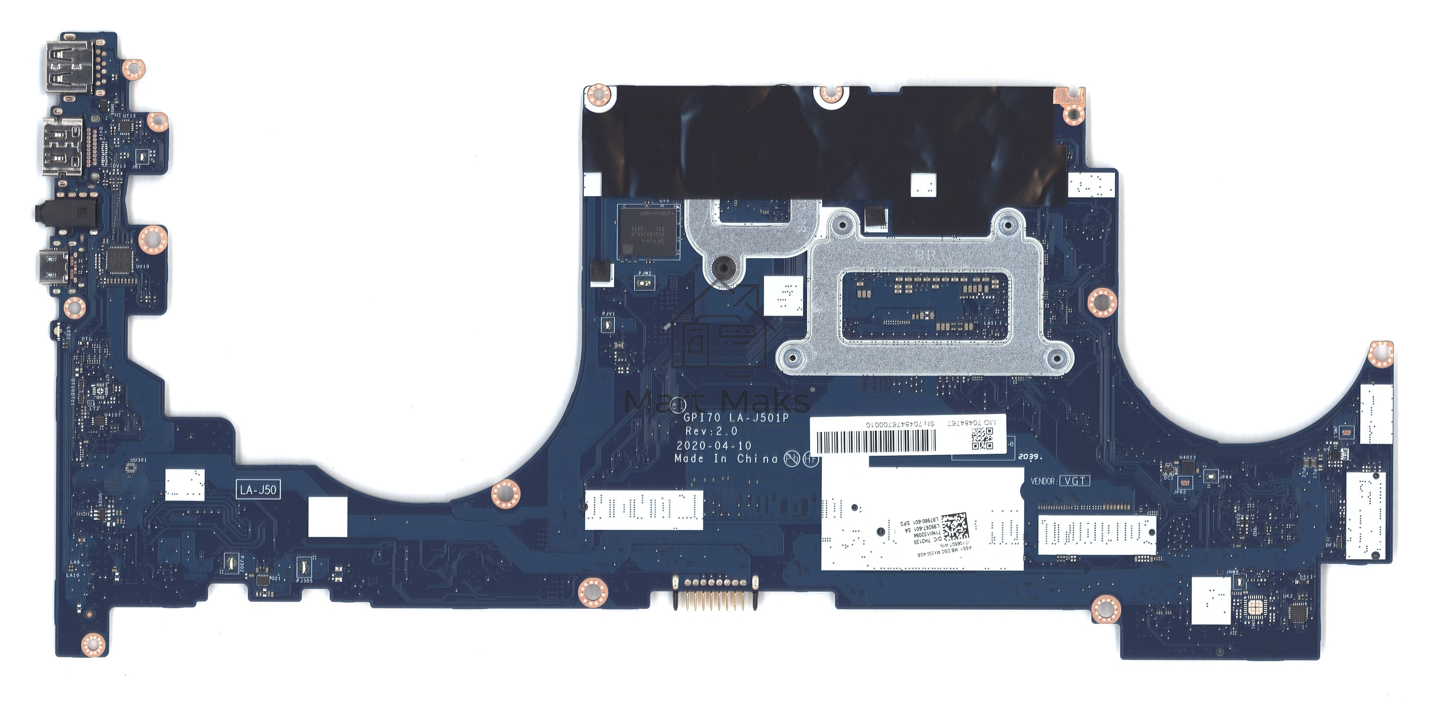 Материнская плата LA-J501P GPI70 HP Envy 17-CG i7-1065G Nvidia MX330