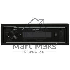 Автомагнитола Kenwood KMM-BT208, 1 DIN, Bluetooth, USB Type-A, AUX, съёмная панель