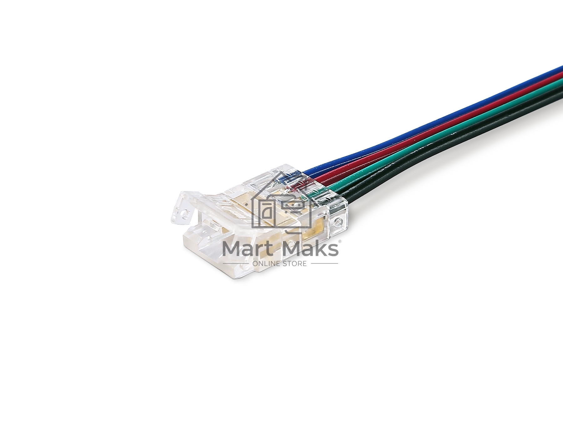 GS7411 Соединитель гибкий односторонний COB RGB 12/24V для лент 10mm (4 конт.) (5шт)