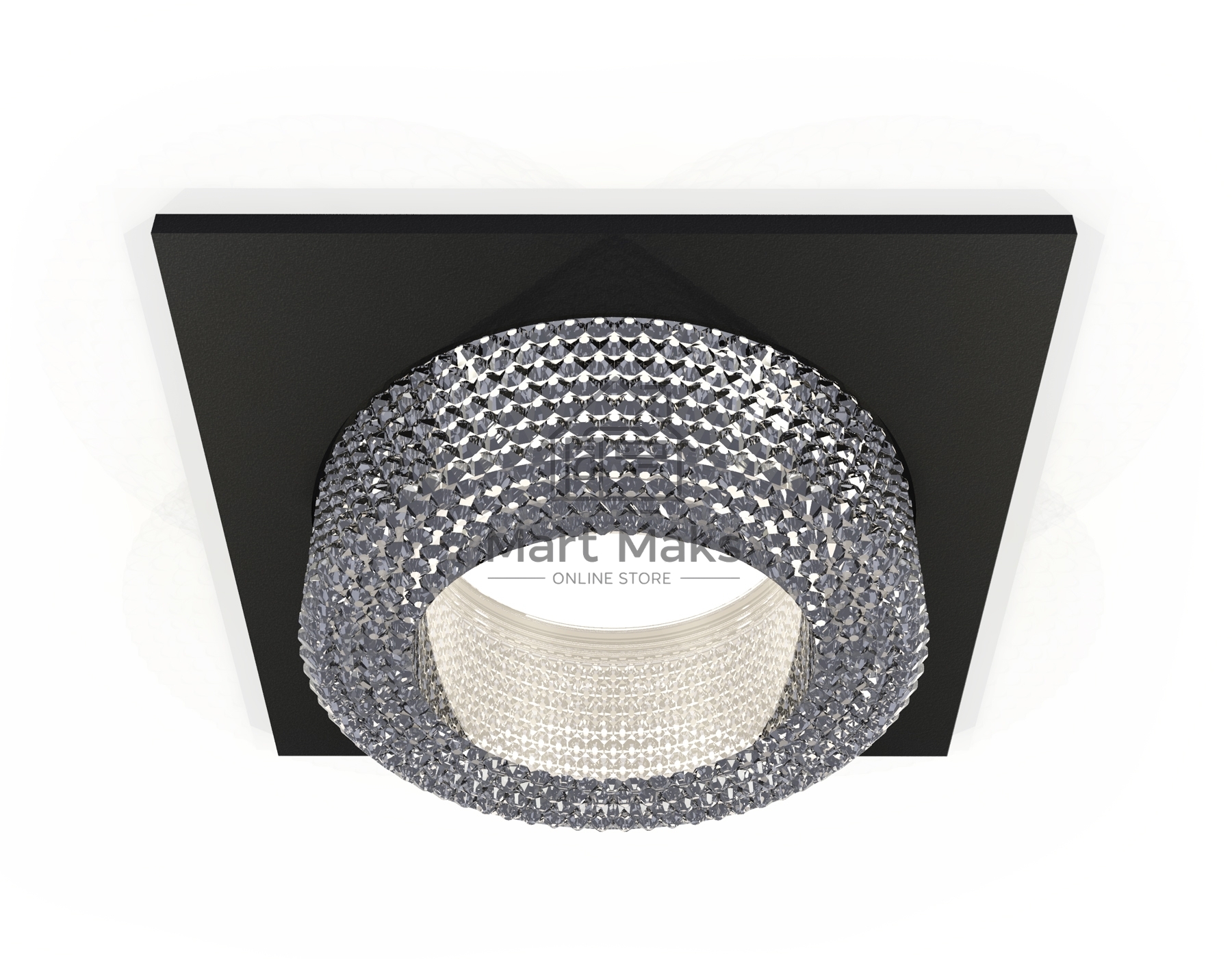 Комплект встраиваемого светильника Ambrella light XC7632020 SBK/CL черный песок/прозрачный MR16 GU5.3 (C7632, N7191)