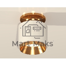 Светильник Ambrella Light XS7510120 SWH/PYG белый песок/золото желтое полированное MR16 GU5.3 (N7929, C7510, N7034)