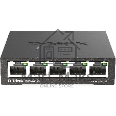 Коммутатор D-Link DGS-1005D, 5×1 Гбит/с, неуправляемый