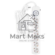 Сетевой фильтр Ippon BK-6-EU-3-10-W 3 м, 6 розеток, белый, коробка
