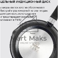 Сковорода Rondell Escurion RDA-894, 26 см, съемная ручка, без крышки, черный