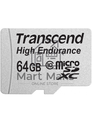 Флэш карта 64Gb microSDXC Transcend (TS64GUSDXC10V), Class 10, RTL