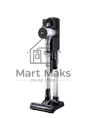 Пылесос вертикальный LG A9N-CORE серебристый, питание от аккумулятора, 160 Вт, уборка сухая, пылесборник 0.44 л, работа от АКБ max 50 мин