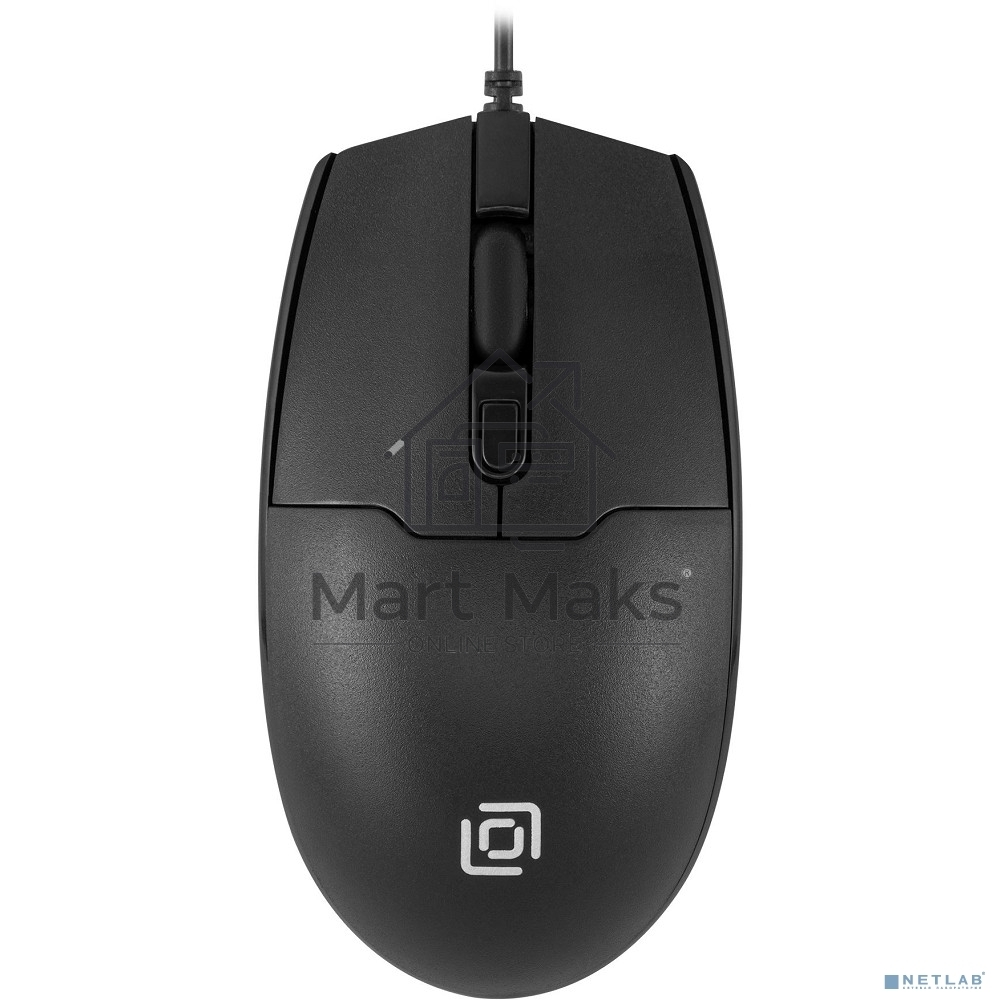 Мышь проводная Oklick 147M V2 черный, 2000 dpi, USB, кнопки - 4