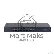 Коммутатор Dahua DH-CS4218-16ET-240, 16×100 Мбит/с + 2×1 Гбит/с Combo + 2×1 Гбит/с SFP, управляемый