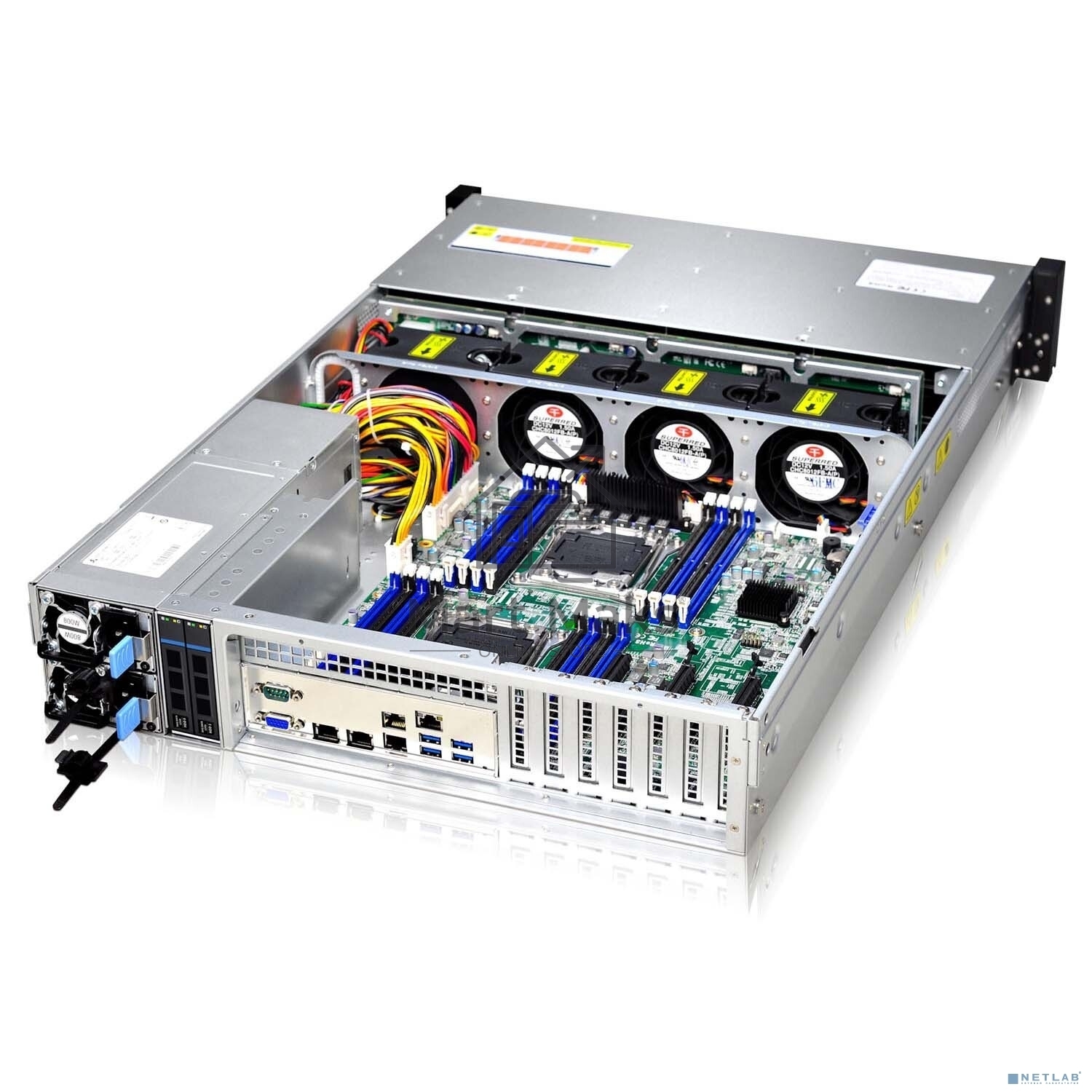 Серверный корпус Gooxi RMC2112-670-HSE-D 2U 12bay chassis,Expander backplane rear 2*2.5