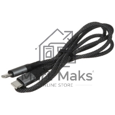 Кабель USB2.0 Hoco AM/Type-C, 3А, X102, 1м, черный, коробка