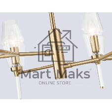Люстра Ambrella light LH55201/6 BS/CL латунь/прозрачный E14*6 max 40W D660*520