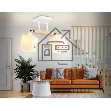 Светильник Ambrella light TR9511/2 WH/CH/FR белый/хром/белый матовый E27*2 max 40W 517*100*246