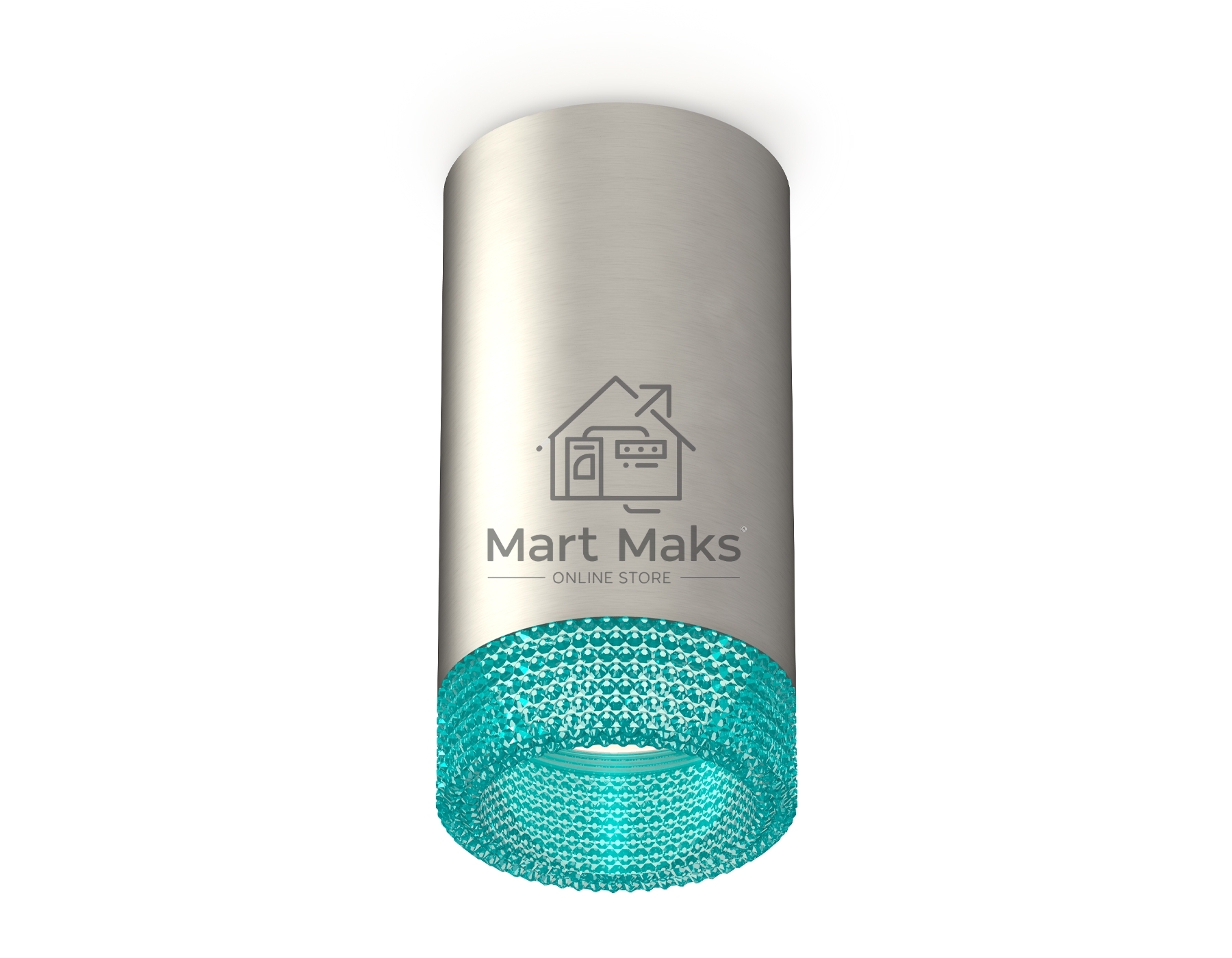 Светильник Ambrella Light XS6324021 SSL/BL серебро песок/голубой MR16 GU5.3 (C6324, N6153)