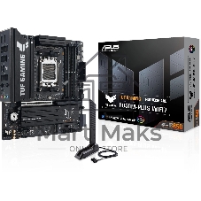 Материнская плата Asus TUF GAMING B850M-PLUS WIFI7, AM5, AMD B850, 4xDDR5, 4xSATA, 3xM.2, 1xPCIe 5.0 x16, 1xPCIe 3.0 x1, 1xDP, 1xHDMI, 1x2.5Gb LAN, Wi-Fi 7, Bluetooth 5.4, 1xUSB-C 20Gbps, 3xUSB-A 10Gbps, 4xUSB-A 5Gbps, 4xUSB-A 2.0, 3x3.5 мм, 7.1, mATX