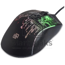 Мышь проводная Oklick 702G черный, 3600 dpi, USB, кнопки - 4