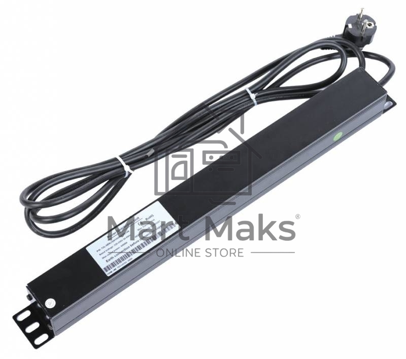 Аксессуар ЦМО Блок розеток Rem-16 с выкл., 8 Schuko, 16A, алюм., 19