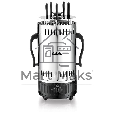 Шашлычница электрическая BBK BBQ601T нержавеющая сталь/черный