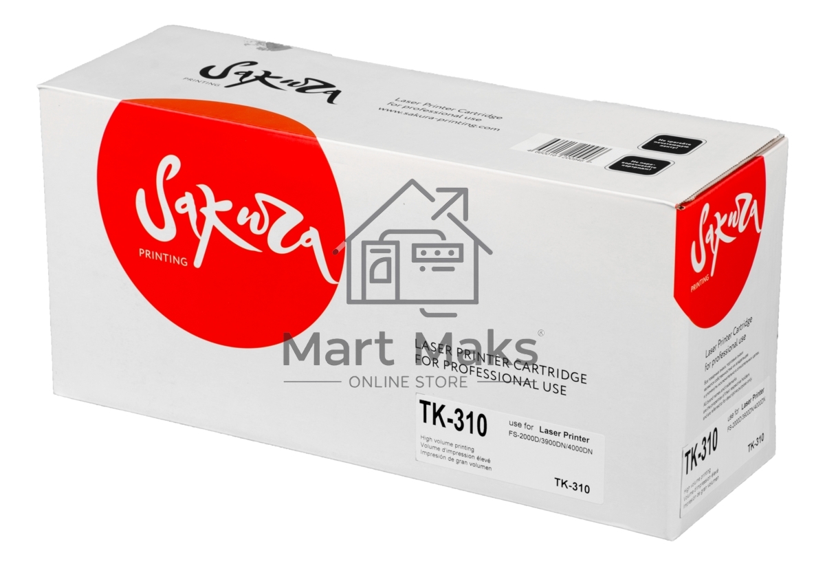 Картридж лазерный Sakura TK-310/312 для Kyocera Mita FS-2000D/3820N/3830N/4000D, черный, 12000 к.