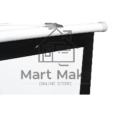Экран Sakura 180x180 см TriScreen 1:1 напольный рулонный белый100' Matt White (MW), серый корпус