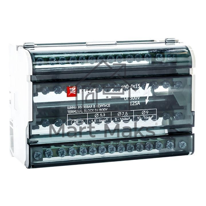 Шина нулевая в корпусе 4х15 EKF sn0-4x15