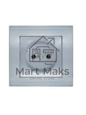 Розетка 1-м СП Бриллиант 16А IP20 серебр. Universal 7949834