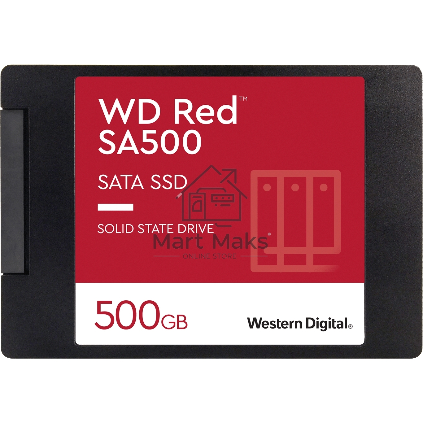 Накопитель SSD WD Red SA500 WDS500G1R0A, 500Gb, SATA III, 2.5